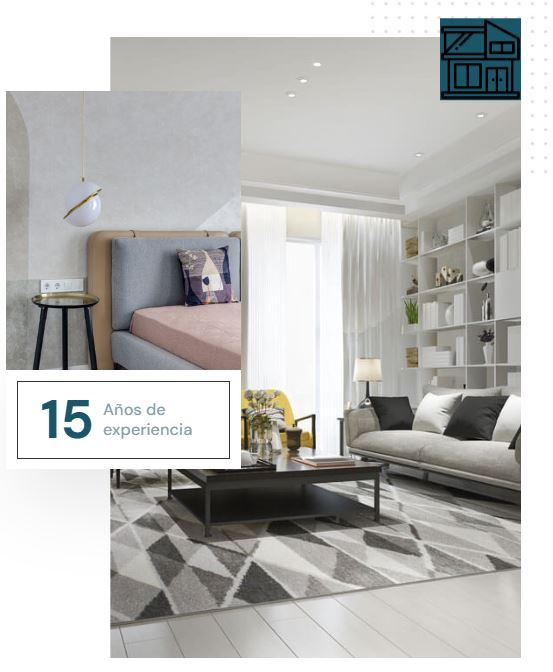 Elegant living room with modern furniture